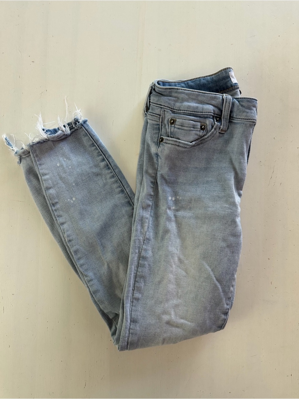 Pistola jeans light wash distressing skinny size 27